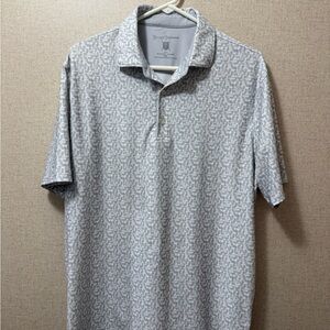 Hickey Freeman Gray Golf Polo Shirt for Men size M